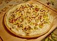 Lauch-Flammkuchen