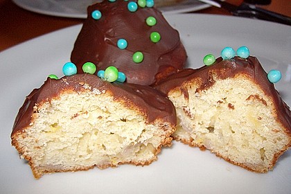 Banana-Cupcakes mit Philadelphia-Schokoladen-Haube 3