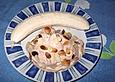Schokoladenquark mit Banane