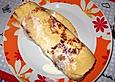 &Uuml;berbackene Pfannkuchen mit Apfelmusf&uuml;llung