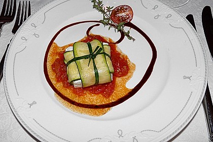 Ziegenfrischkäse im Zucchinimantel 4