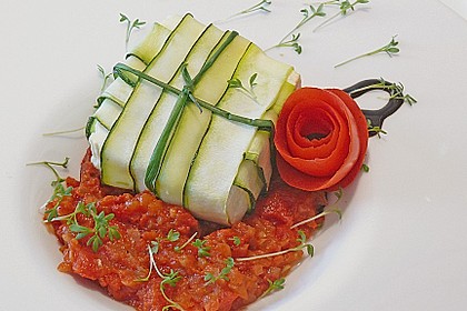 Ziegenfrischkäse im Zucchinimantel 3