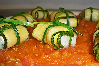Ziegenfrischkäse im Zucchinimantel 15