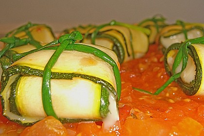 Ziegenfrischkäse im Zucchinimantel 13