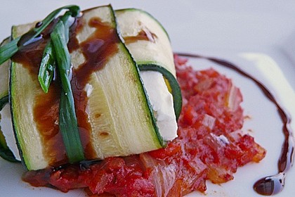 Ziegenfrischkäse im Zucchinimantel 5
