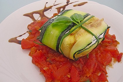 Ziegenfrischkäse im Zucchinimantel 7