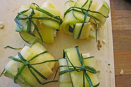 Ziegenfrischkäse im Zucchinimantel 29