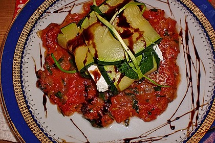 Ziegenfrischkäse im Zucchinimantel 18