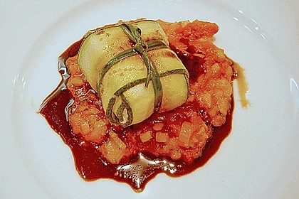 Ziegenfrischkäse im Zucchinimantel 16