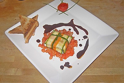 Ziegenfrischkäse im Zucchinimantel 12