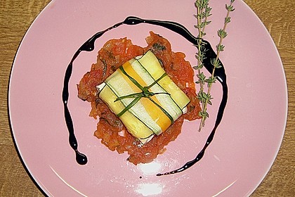 Ziegenfrischkäse im Zucchinimantel 11
