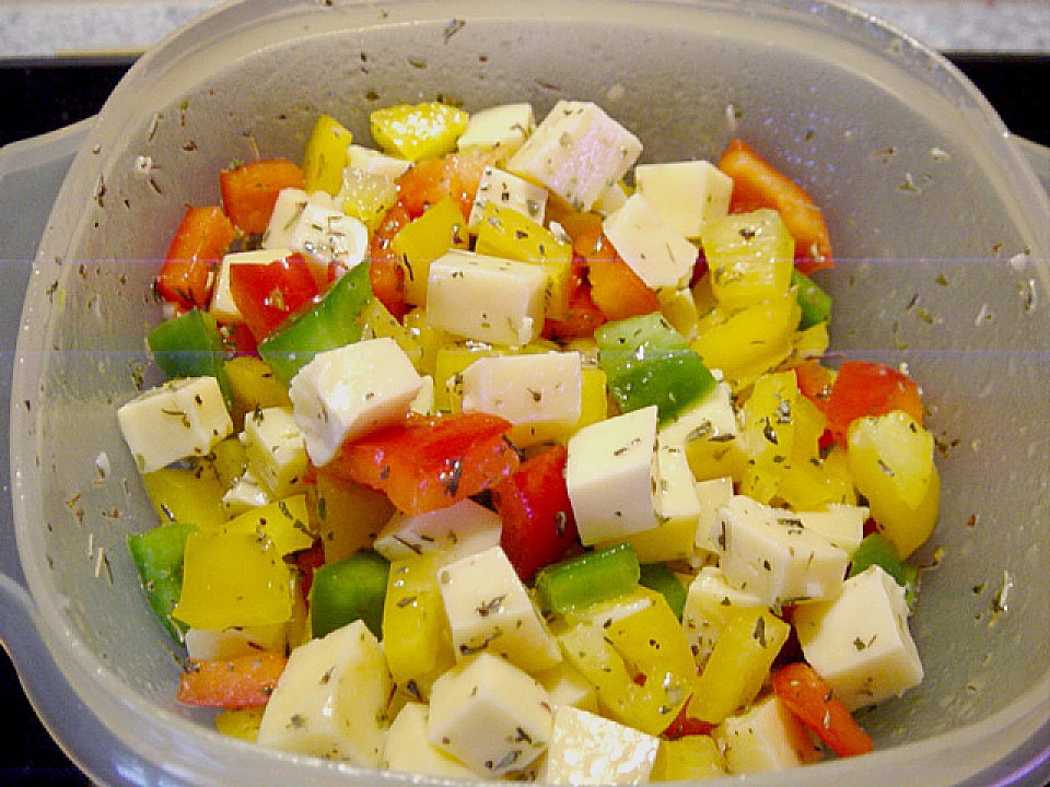 Paprika - Käse - Salat (Rezept mit Bild) von isis2179 | Chefkoch.de