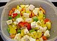 Paprika - K&auml;se - Salat