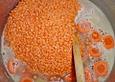Linsensuppe aus roten Linsen