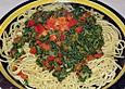Spaghetti mit Spinat