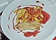 Entenbrust an Schupfnudeln mit Trauben - Cassis - Sauce