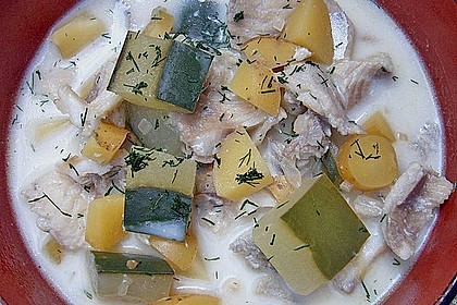 Helgol&auml;nder Kartoffelgulasch mit Fisch