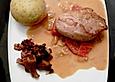 Schweinemedaillons in Paprikarahmsauce