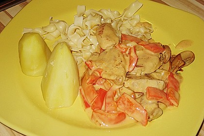 Schweinemedaillons in Paprikarahmsauce 2