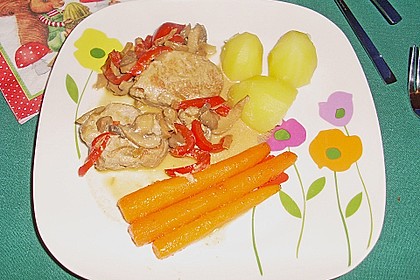 Schweinemedaillons in Paprikarahmsauce 3