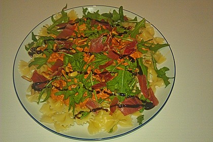 Pasta mit Rucola, Mascarpone und Parmaschinken 15
