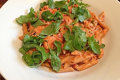 Pasta mit Rucola, Mascarpone und Parmaschinken 16