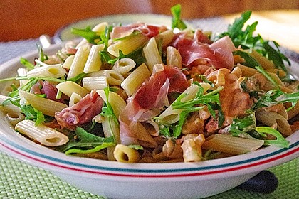 Pasta mit Rucola, Mascarpone und Parmaschinken 4