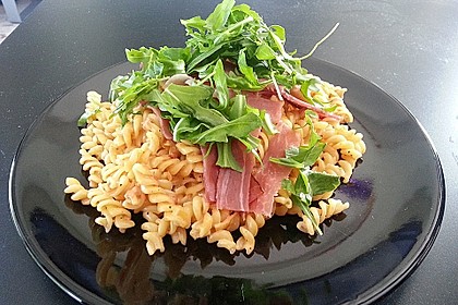 Pasta mit Rucola, Mascarpone und Parmaschinken 17