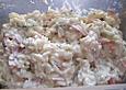 Reissalat mit Gem&uuml;se an Joghurt - Dressing