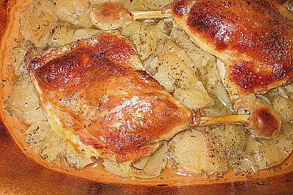 Gänsekeulen im Römertopf 32