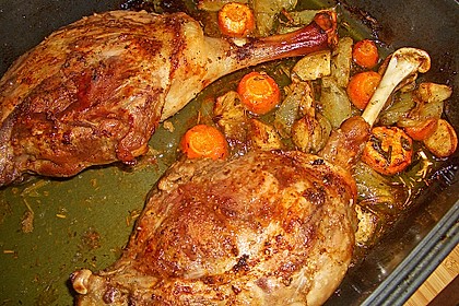 Gänsekeulen im Römertopf 38