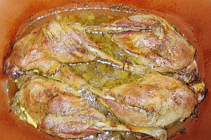 Gänsekeulen im Römertopf 45