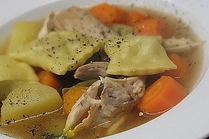 Goldgelbe Hühnersuppe 6