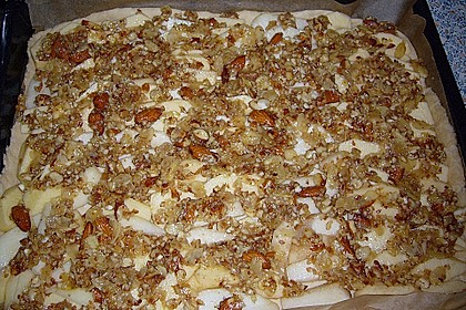 Apfel - Birnen Kuchen Florentiner Art 2