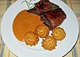 Rinderfilet im Speckmantel an Pfeffer - Cognacso&szlig;e