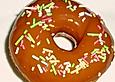 Amerikanische Donuts mit Apfelglasur
