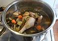 H&uuml;hnersuppe alla Hevianna