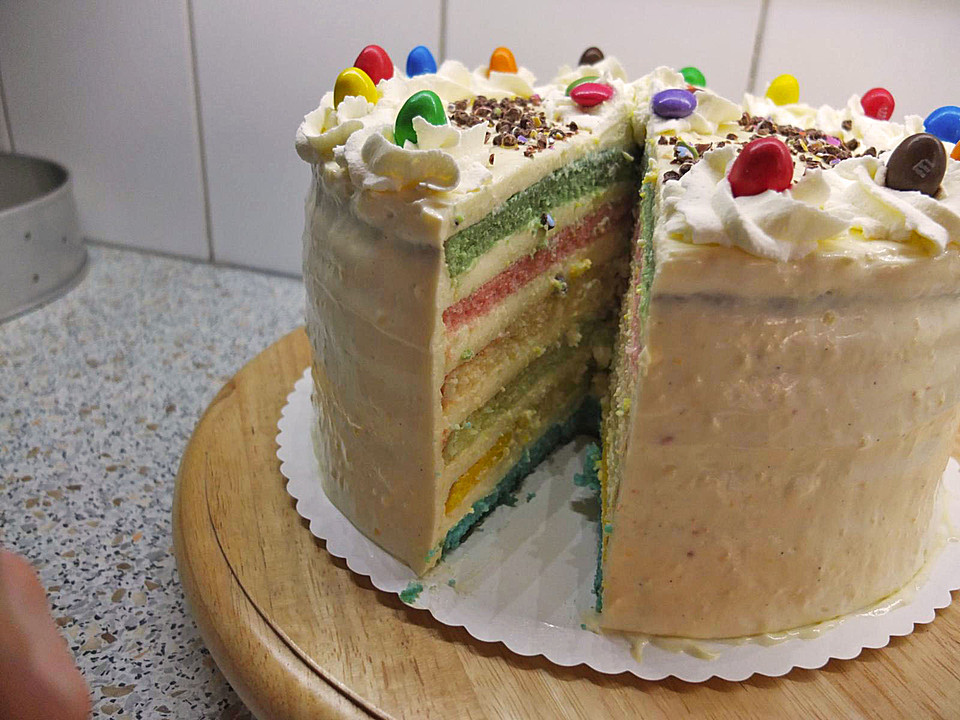 Regenbogen-Torte (Rezept mit Bild) von Jasemon | Chefkoch.de