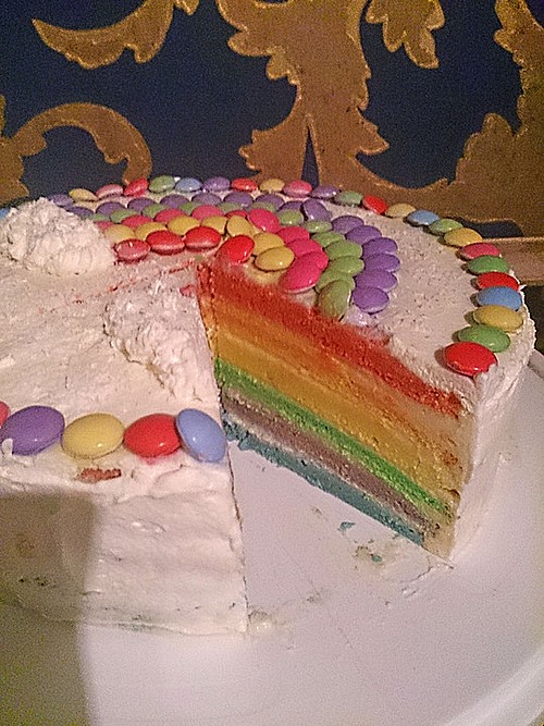 Regenbogen-Torte (Rezept mit Bild) von Jasemon | Chefkoch.de
