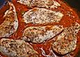 Huhn in Tomaten- Basilikum-Sauce