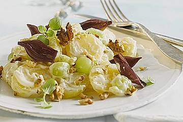 Festlicher Miracel Whip Kartoffelsalat mit Rotweinschalotten