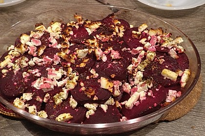 Rote Bete Lasagne mit Feta und Honig 3