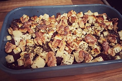 Rote Bete Lasagne mit Feta und Honig 1