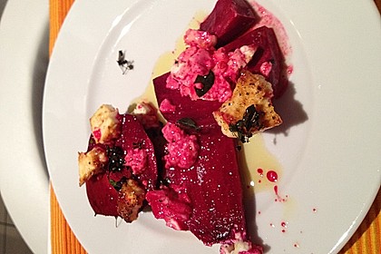 Rote Bete Lasagne mit Feta und Honig 6