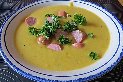 Cremige Kürbissuppe mit Äpfeln, Karotten und Kartoffeln 5