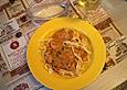 Garnelen an tomatisierterTagliatelle