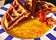 Orangen-Joghurt-Waffeln