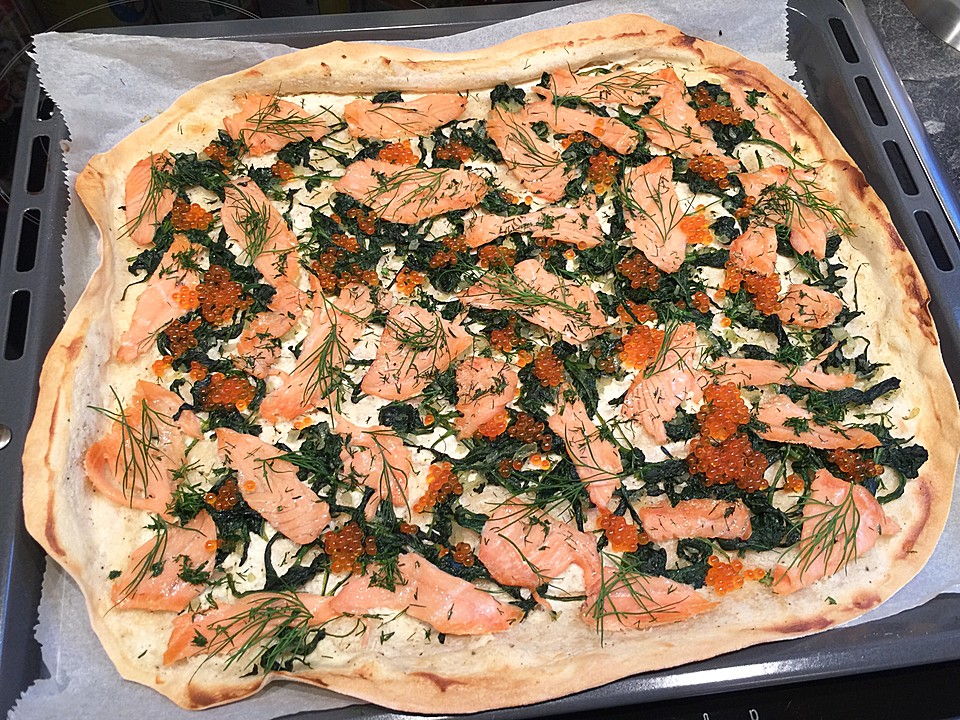 Flowers Flammkuchen mit Lachs (Rezept mit Bild) von FlowerBomb ...