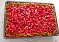 Erdbeerkuchen auf dem Blech