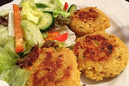 Couscous-Bratlinge mit Käse 8